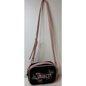 Juicy Couture Butterfly Crossbody Liquorice Pink/ Black Butterfly Bag Charm